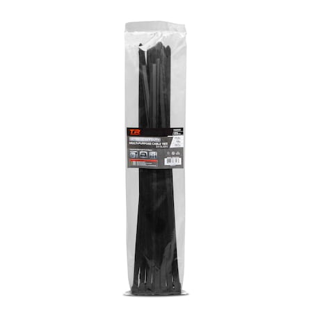 25.6 In Ultra Heavy-Duty Multi-Purpose UV Cable Ties, 25-pk